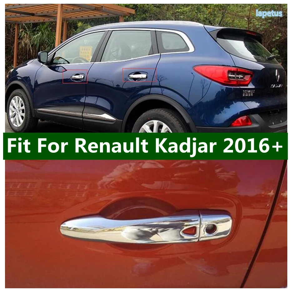 

Door Pull Doorknob Handle Catch Decor Cap Protector Decoration Cover Trim Fit For Renault Kadjar 2016 - 2022 Car Accessories