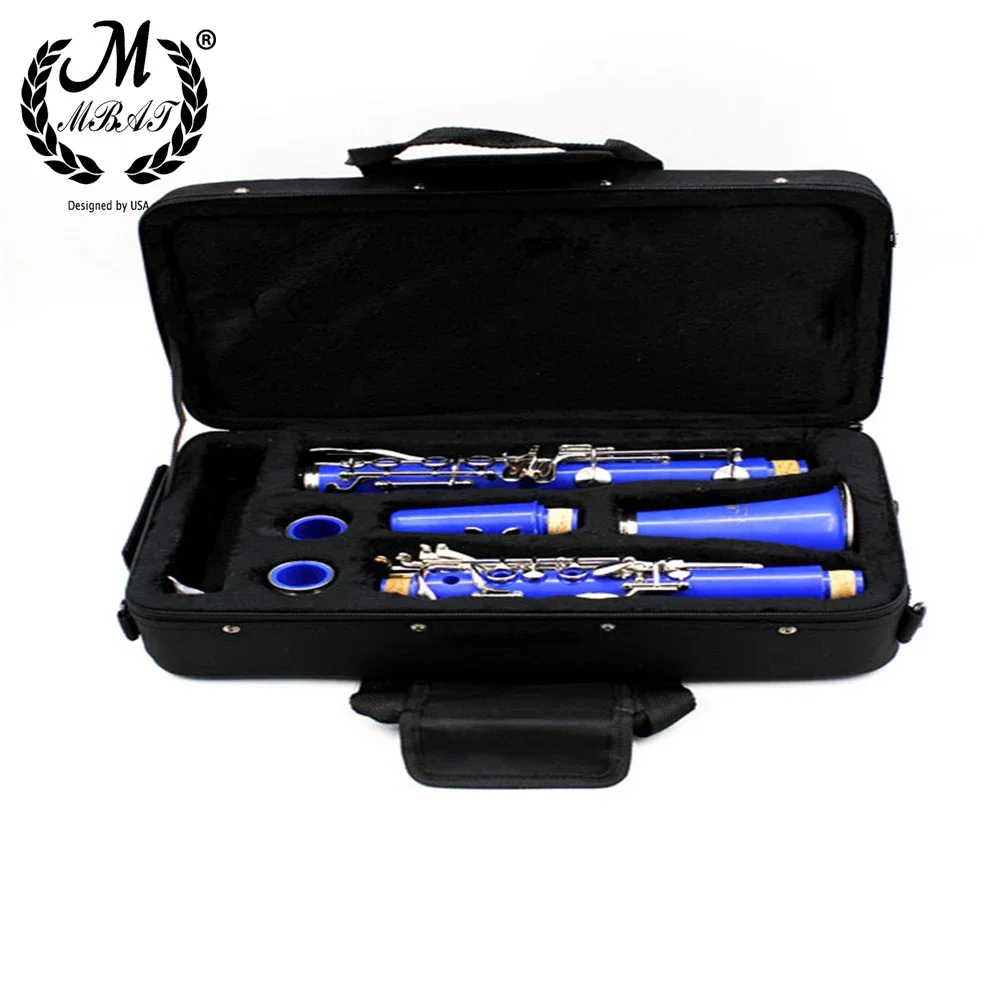 M MBAT Clarinet Gig Carry Bag Black Foam Padded Thicken Oxford Cloth Box Case With Handle Strap Clarinet Protection Accessories