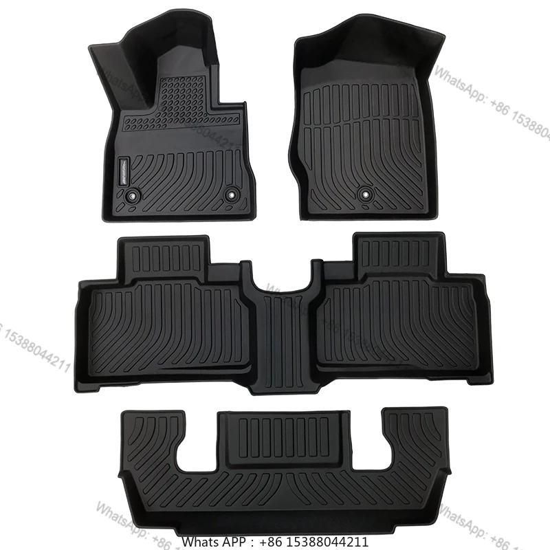 Excellent Protection All Weather 3d Car Floor Mats Carpet For Ford Explorer 2020 2021 2022 2023 2024 Interior Accessories