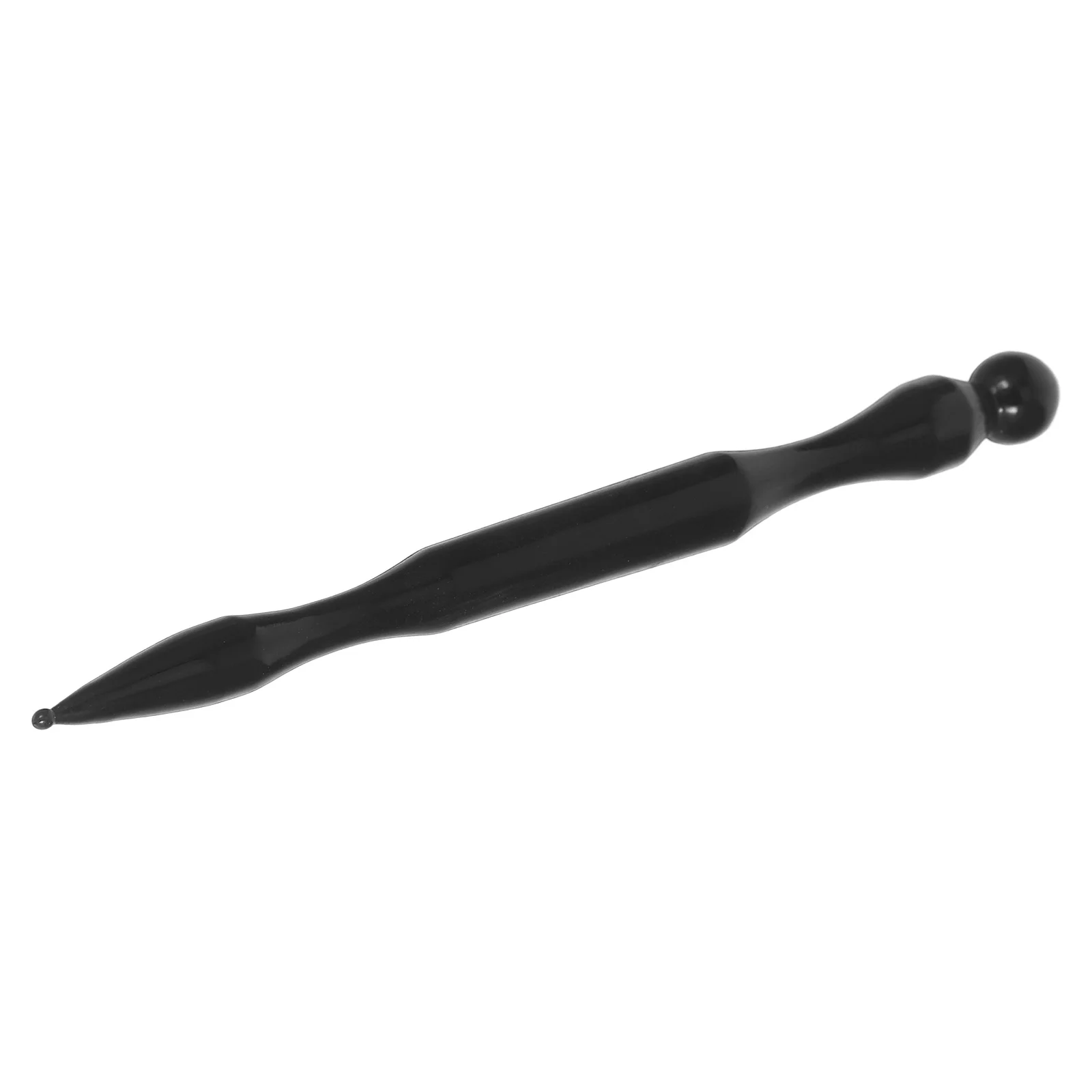 

Dual Head Ear Acupuncture Pen Natural Buffalo Horn Facial Massage Stick Body Point Probe Tool For Muscle Relaxation Deep Tissue