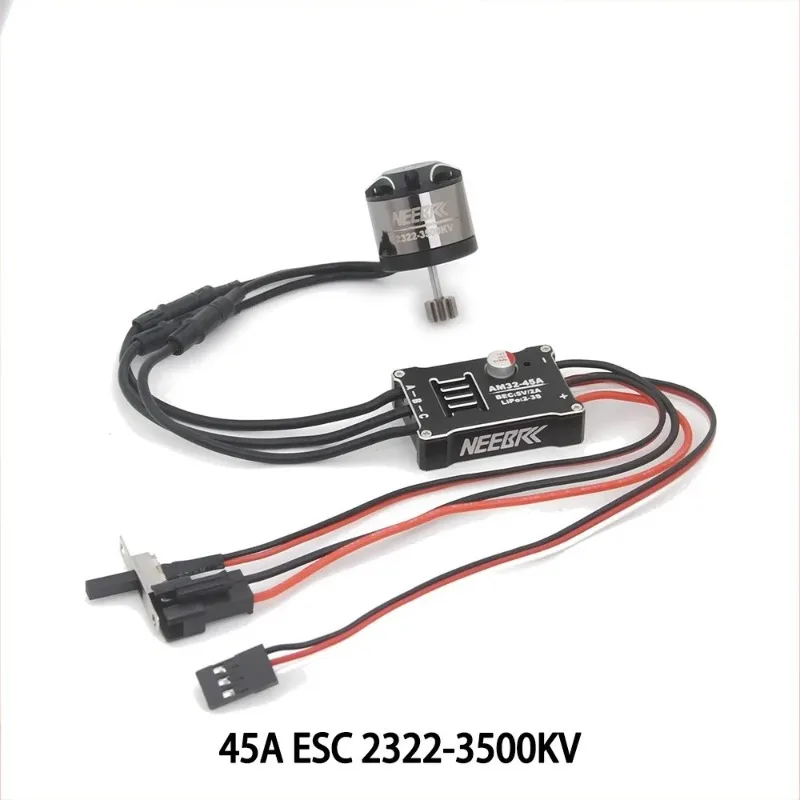 

NEEBRC 45A ESC 2322 3500KV Outrunner Brushless Motor Combo AM32 for MN82 MN99S 1/12 RC Crawler