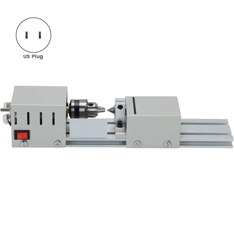 AB11-For DIY CNC Machining- Multi-Purpose Mini Lathe 12-24V 96W-Educational Compact Metalworking Machine Tools