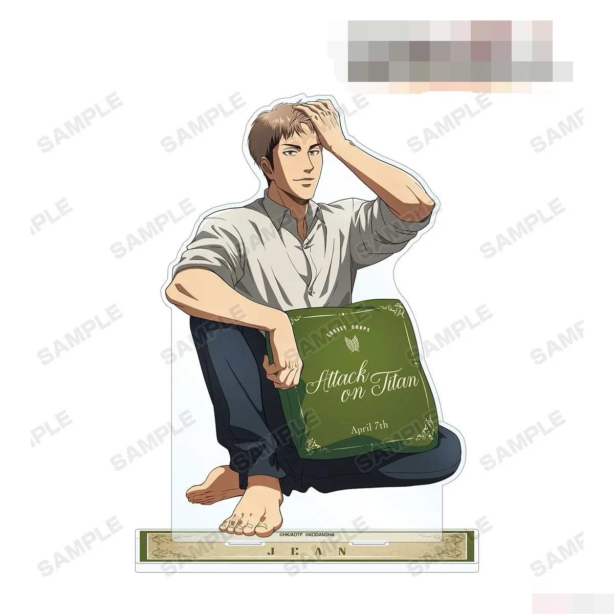 

Anime Erwin Smith Eren Yeager Levi Ackerman Figure Standing Doll Game Jean Acrylic Stands Model Cosplay Toy for Gift