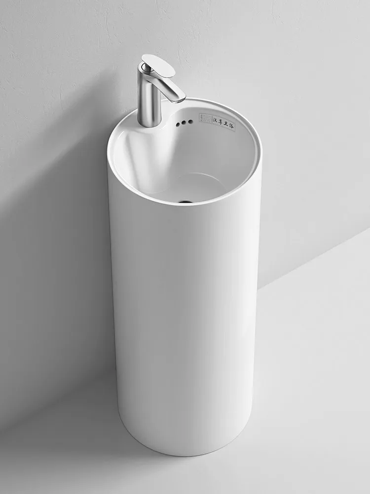 CX ceramic column, small apartment integrated floor-to-ceiling washbasin, bathroom column-type washbasin
