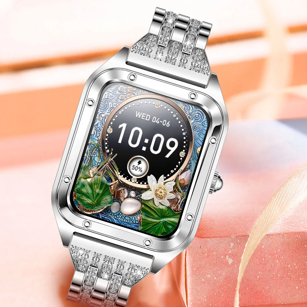 2025 neue Smartwatch mit 1,57 HD-Bildschirm, dynamische Herzfrequenz-Schlafüberwachung, Musiksteuerung, mehrere Übungsmodi, Smartwatch für Damen