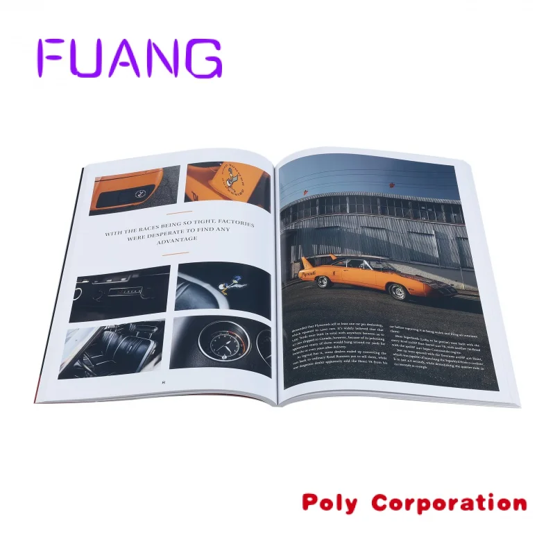 Custom  Full color softcover book cheap magazine printing