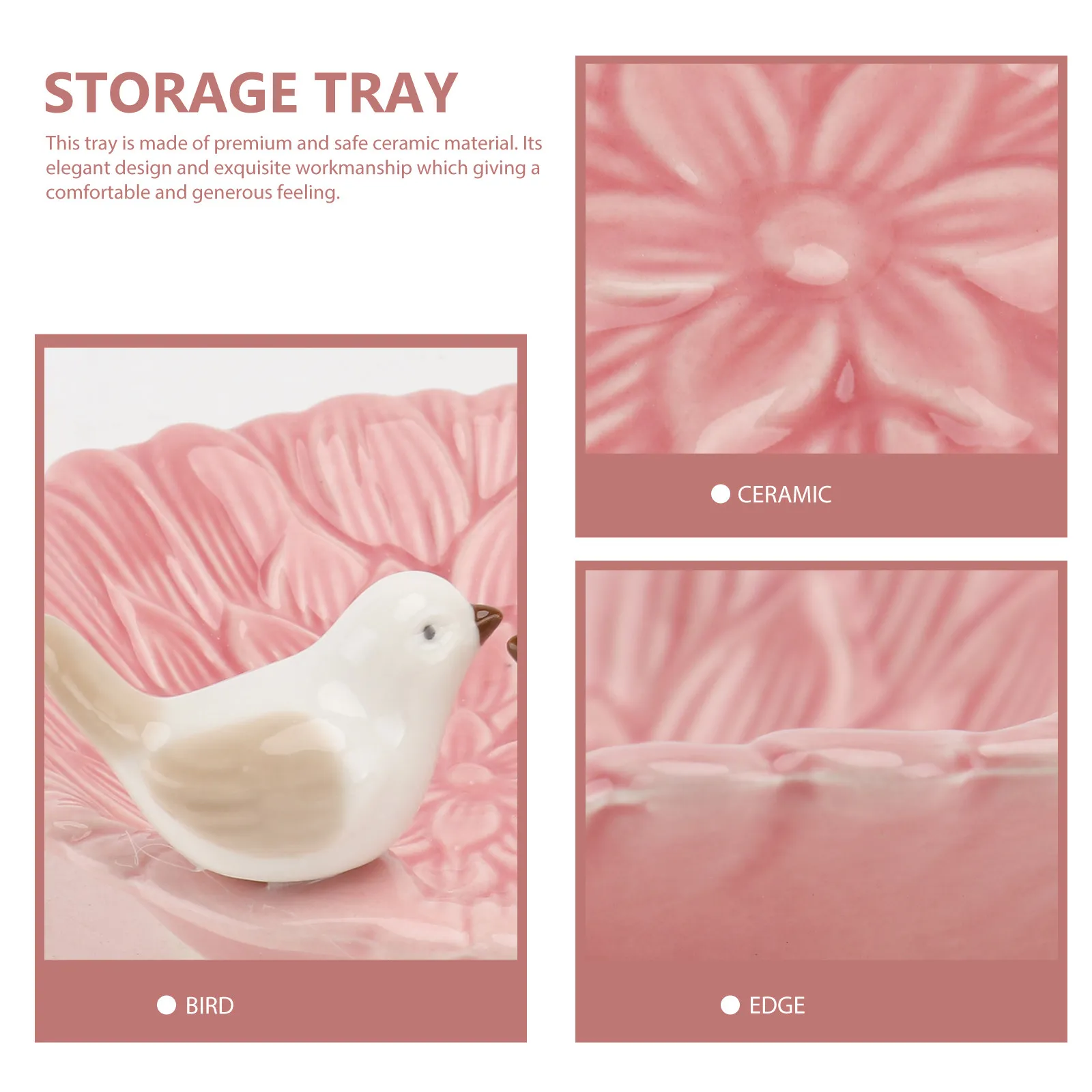 

Керамический поднос для украшений в скандинавском стиле, 1 шт., декоративная подставка для серег, для туалетного столика, в форме птицы
