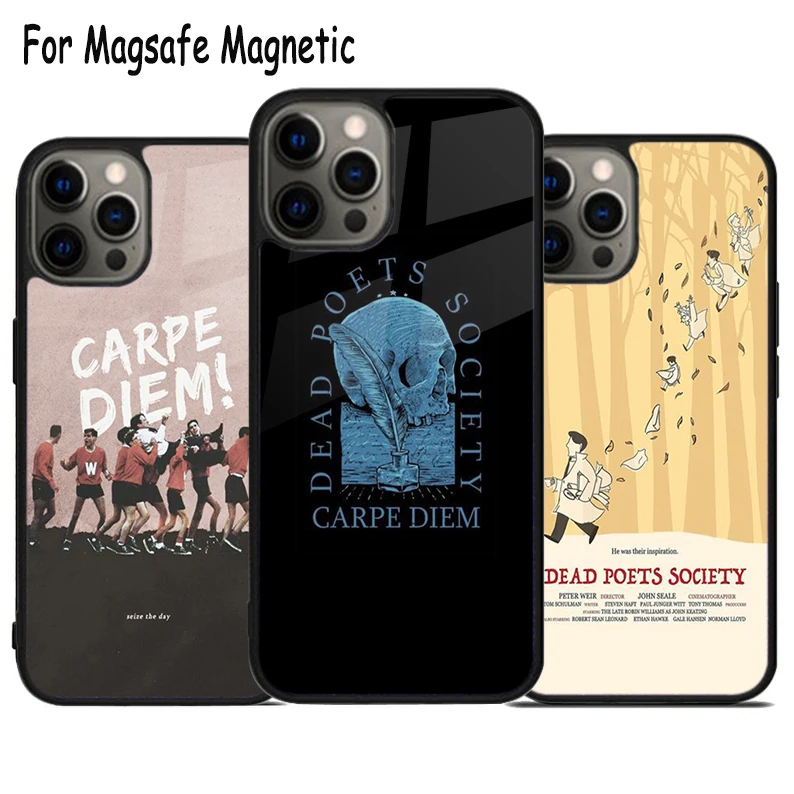 Dead Poets Society Five Centuries Of Ver Wireless Magsafe Phone Case For iPhone 15 16 14 13 11 12 Pro Max Plus Magnetic Cover