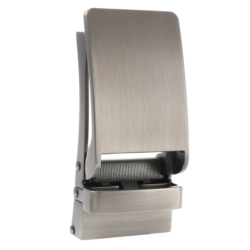 مشبك حزام أوتوماتيكي من سبائك الفضة مقاوم للخدش، أبازيم حزام عمل متينة للرجال لملابس المكتب #4