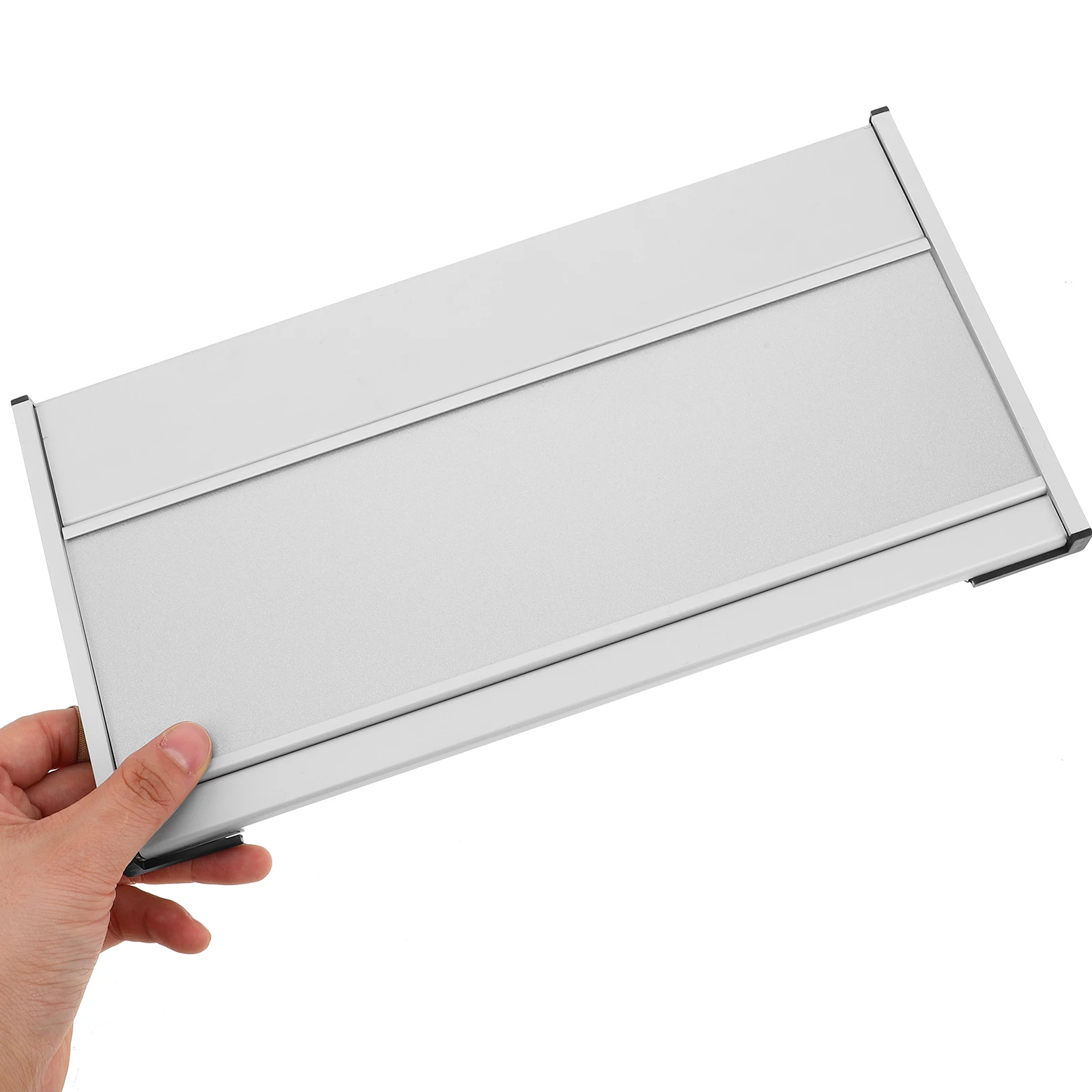 

Department Card Office Door Signs Name Plates Blank Aluminum Wall Holder Changeable Easy Installation Suitable Indoors