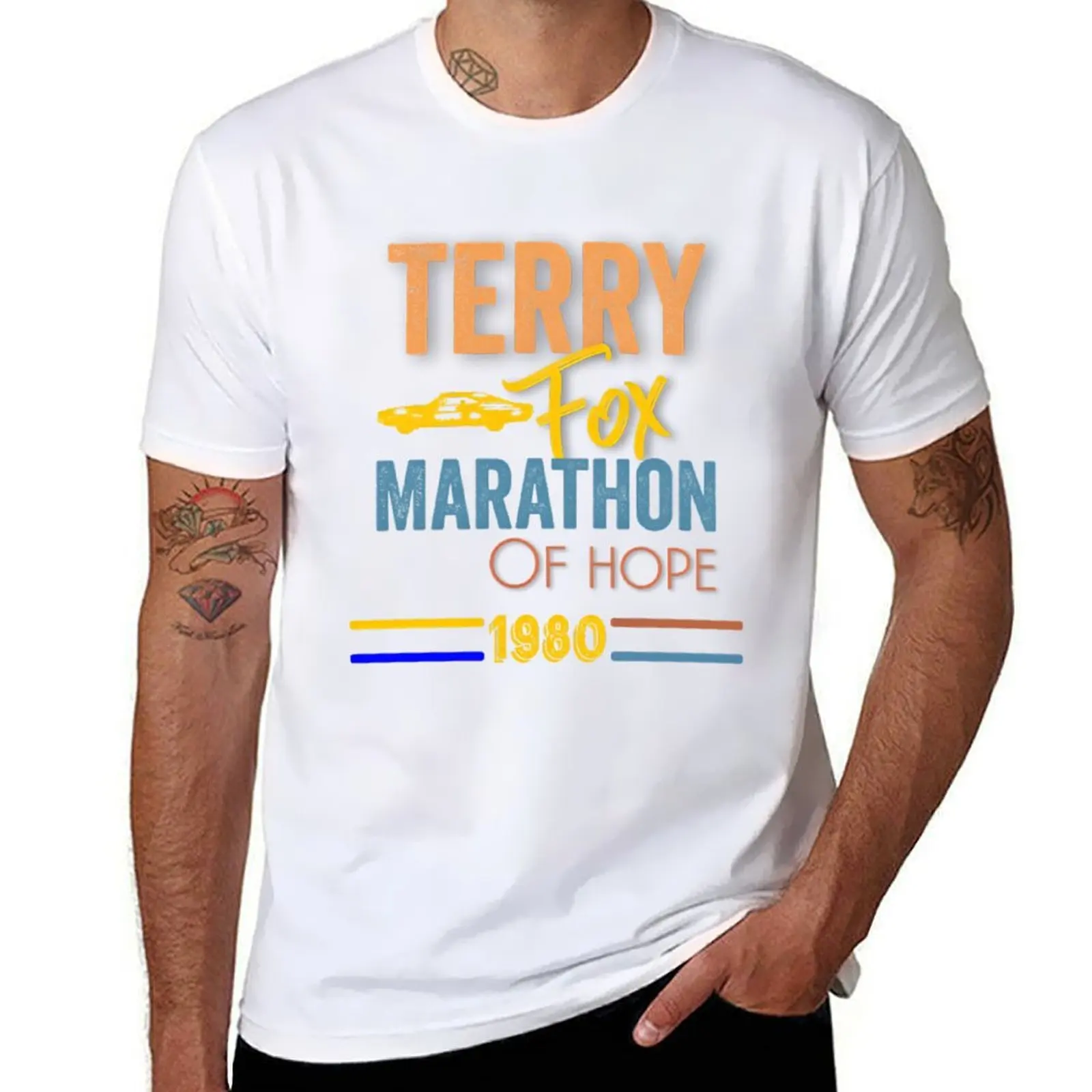 

TERRY FOX MARATHON OF HOPE T-Shirt man t shirts for men casual man t shirts cotton T-Shirt