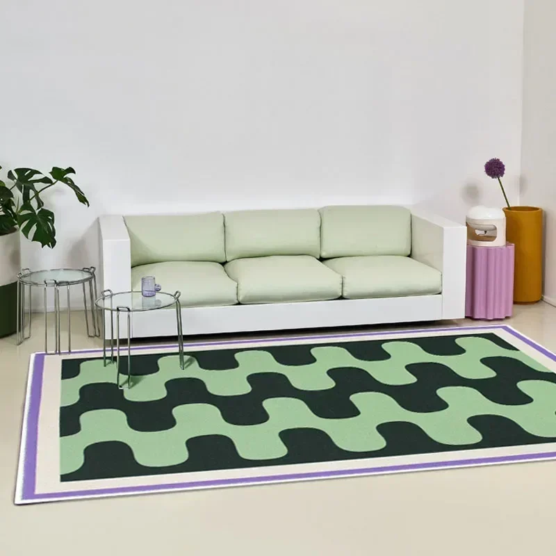 Living Room Sofa Carpet Large Area Floor Mat Home Coffee Table Bedroom Bedside Mats Abstract Long Soft Rugs Decoration Washable