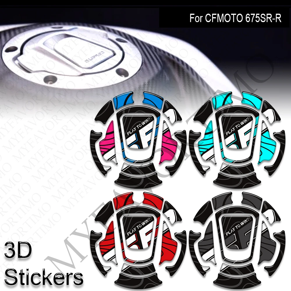 

For CFMOTO 675SR-R 675SRR Motorcycle Tank Pad Side Grips Gas Fuel Oil Knee Protector Stickers Decals 2024 2025
