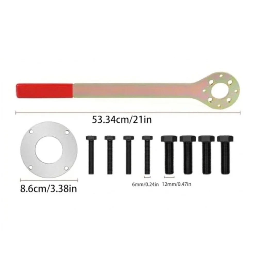 Timing Pulley Holding Set For EJ Engine Crank Tool Kit 499977000 For Impreza For Forester With Wrench And Bolts Gold Red