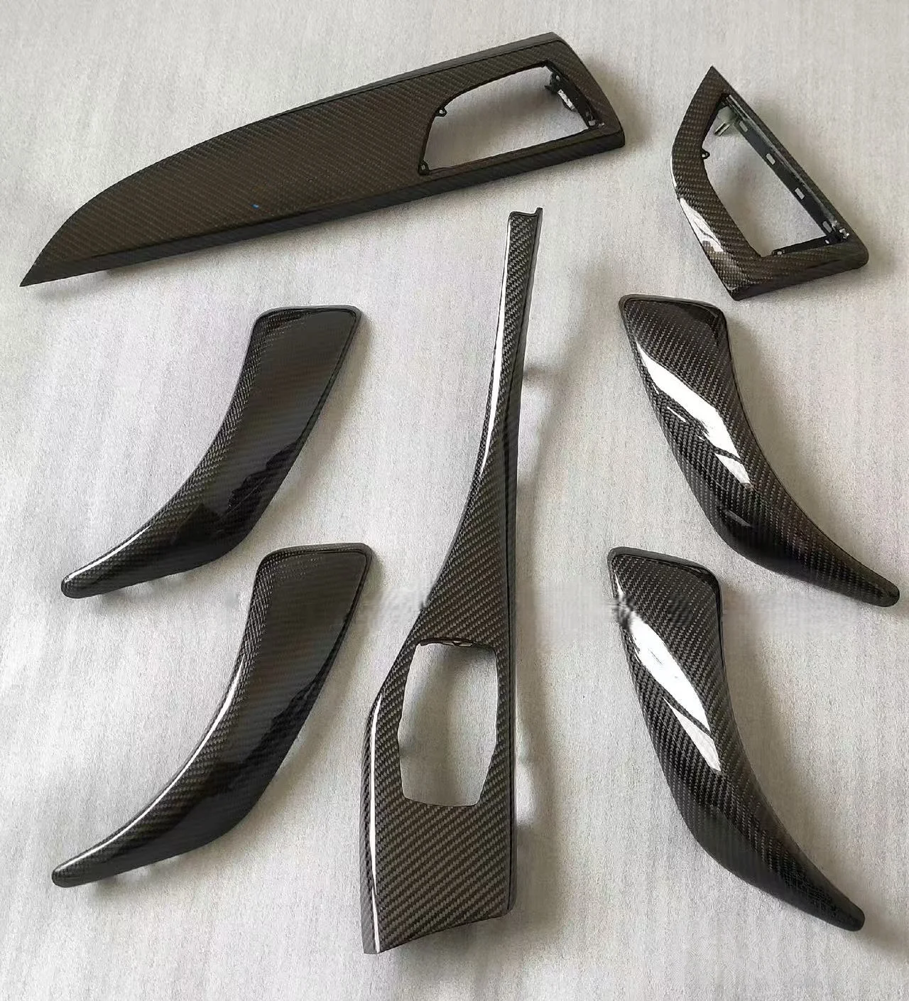 For BMW 1 2 Series F20 F21 F22 F23 116I 118I   Real Carbon Fiber Central Control Multimedia Button Panel  door sill replacement