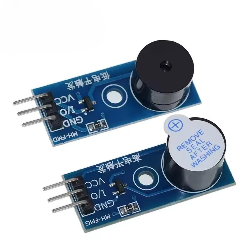 DC3.3-5V Buzzer Module for Arduino Smart Car DIY Kit - Active Passive Low Level Trigger Control Board with Sound Sensor