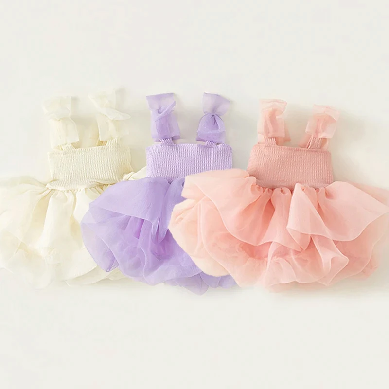 Princess Baby Baby Tulle Dress 1st Birthday Party Dress For Little Girls Toddler Girl Clothes