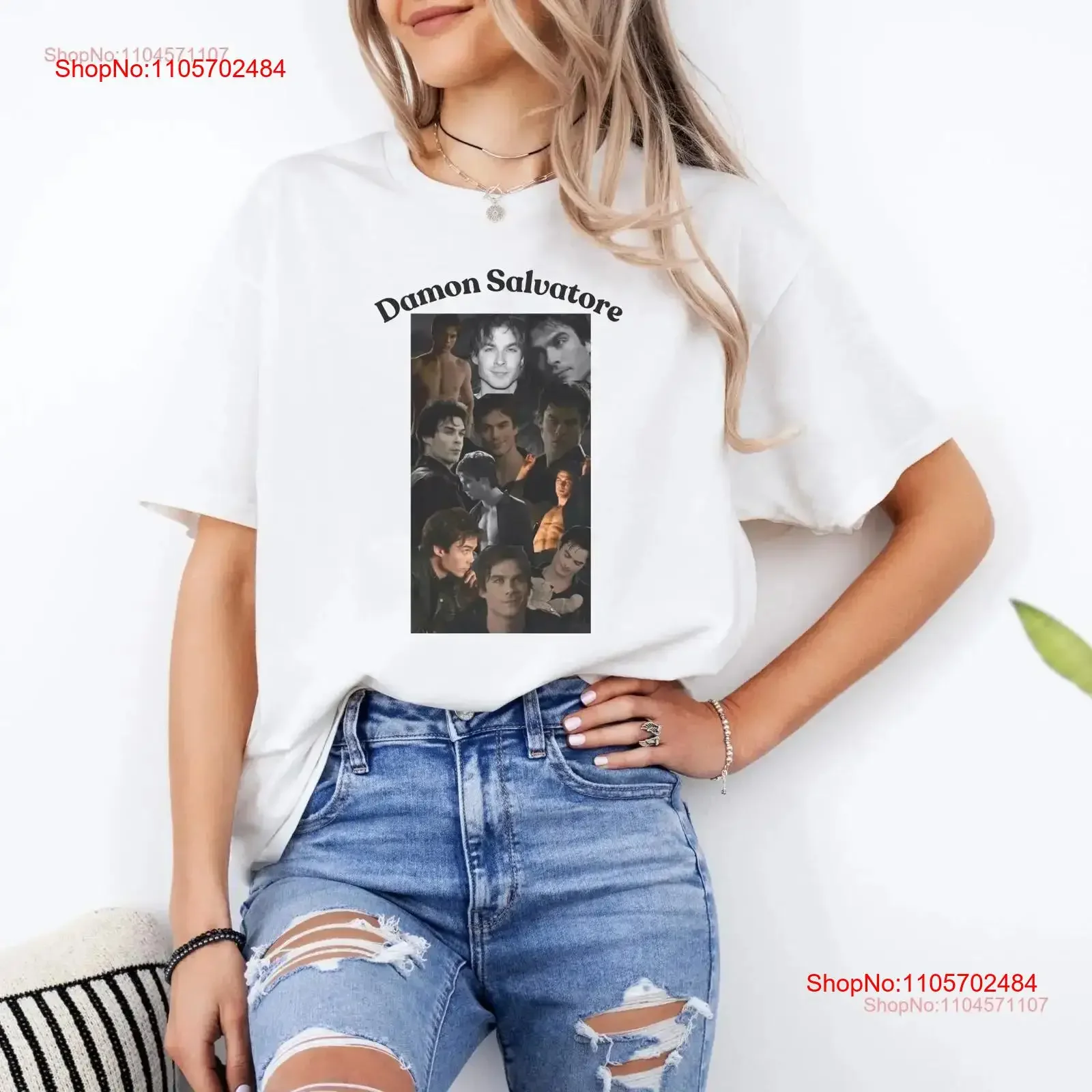 Retro Damon Salvatore T Shirt SweaT Merch Diares vintage Washed Versatile designer clothes Unisex Comfortable homme Slightly