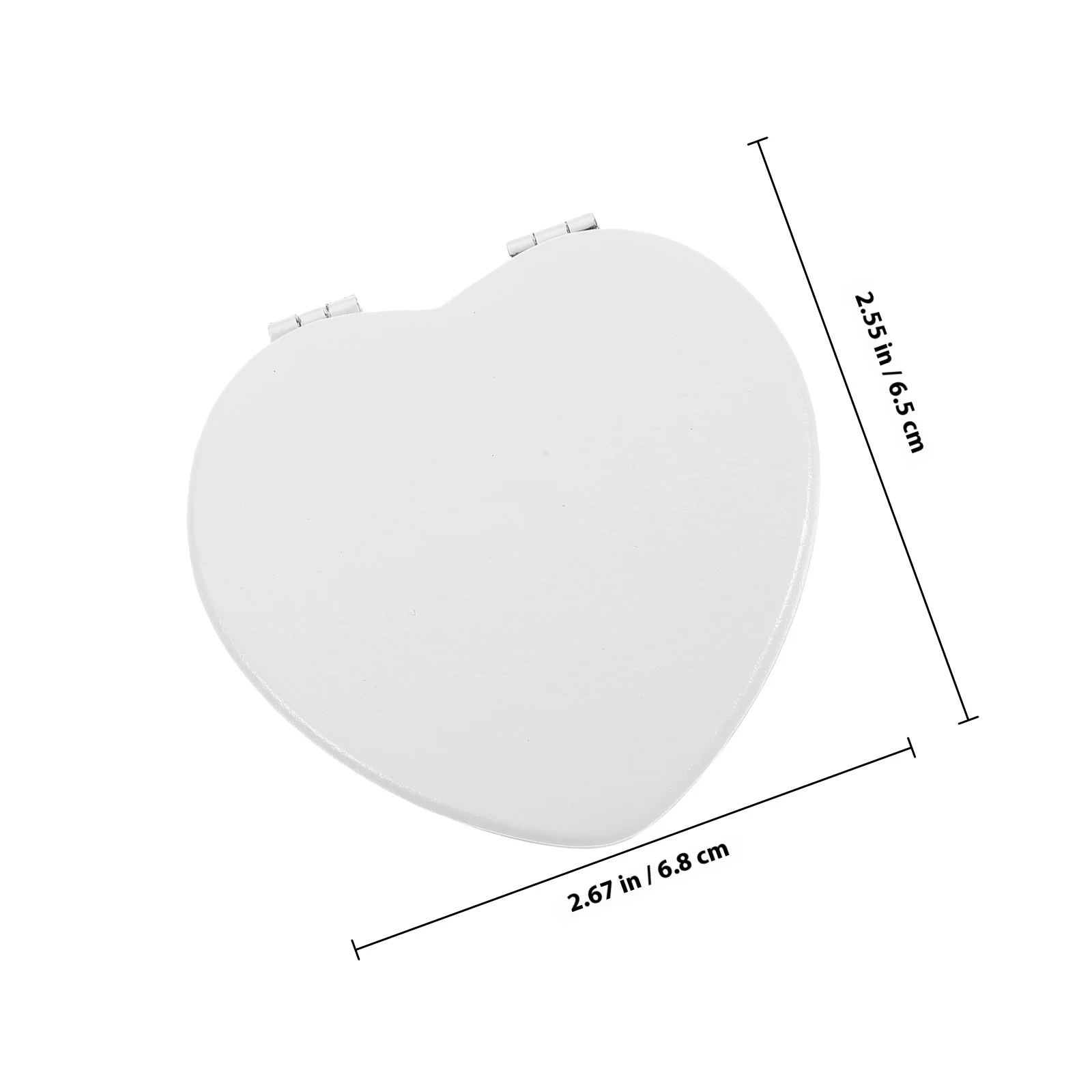 2 قطعة مرآة صغيرة محمولة على شكل مكياج مدمجة للجيب للسفر للنساء مرايا شخصية ومرايا يدوية