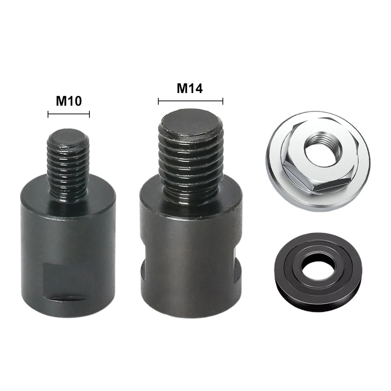 Angle Grinder Adapter Converter And Platen Set M14- M10 Angle Grinder Accessories For Polishing Pads Backer Plate Drill Bits