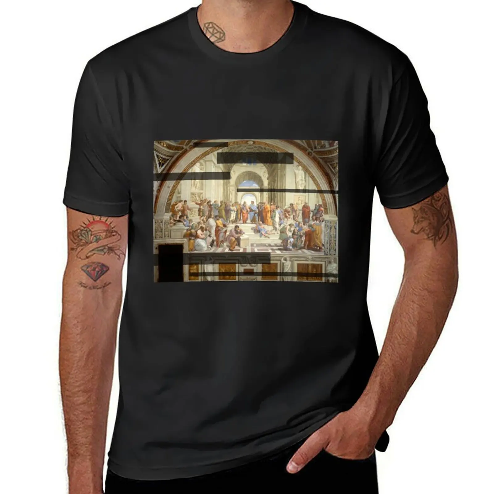 The School of Athens Modernized T-Shirt Aesthetic clothing summer tops for a boy tees Men's t-shirts