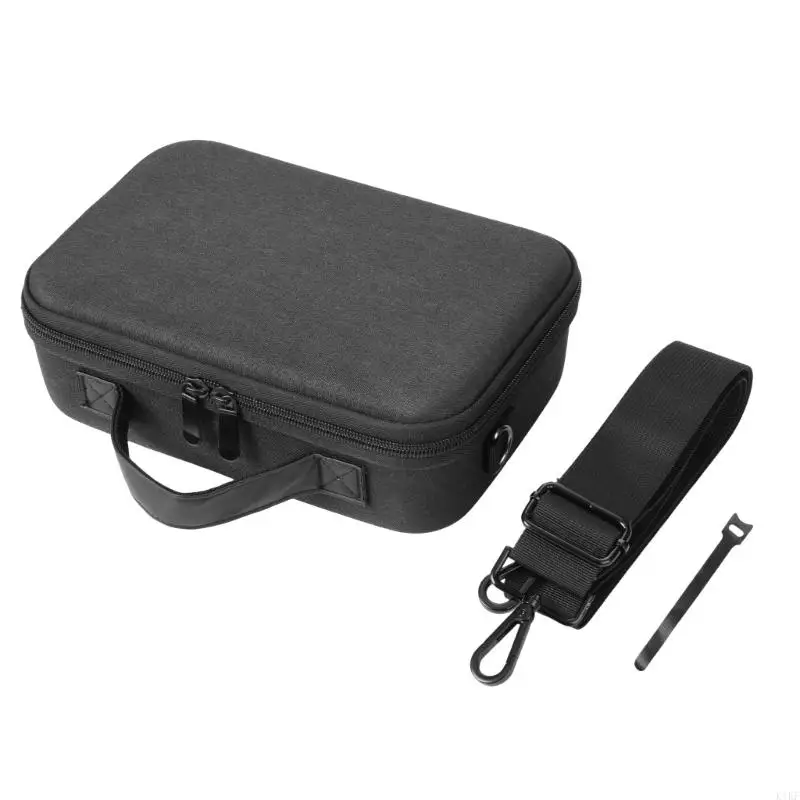 حقيبة حمل مقاومة للصدمات ذات سعة كبيرة وغطاء صلب واقٍ مع مقبض مريح لملحقات المضيف الصغير K1KF