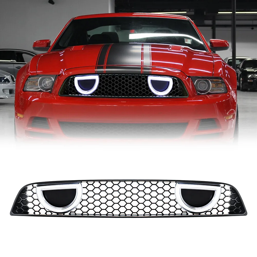 Racing Grills For 2013-2014 Ford Mustang Mach1 Style Gridsrestoration Automotive Supplies Front Honeycomb Front Honeycomb