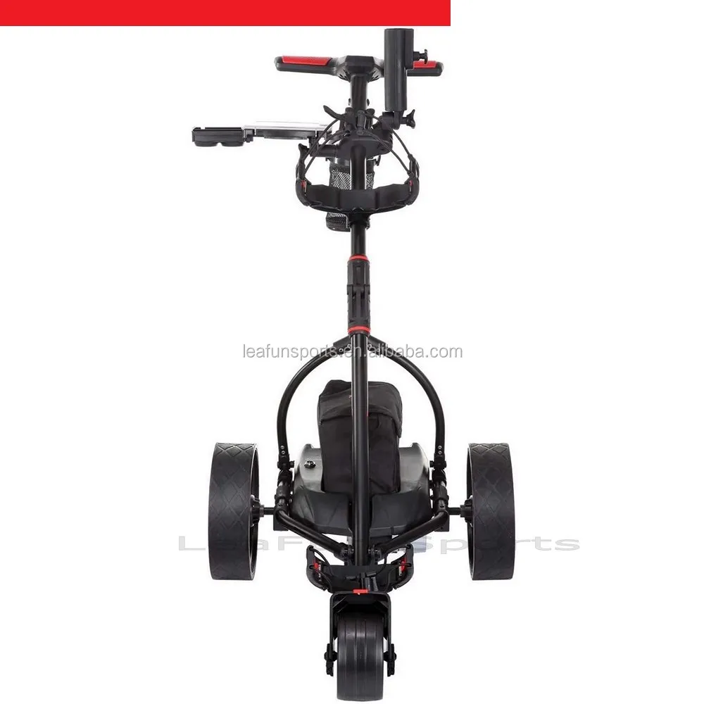 3 distance setting with 10-20-30m stop function Electric Golf Trolley With 18-36 Holes Battery .Light Weight Free Wheels