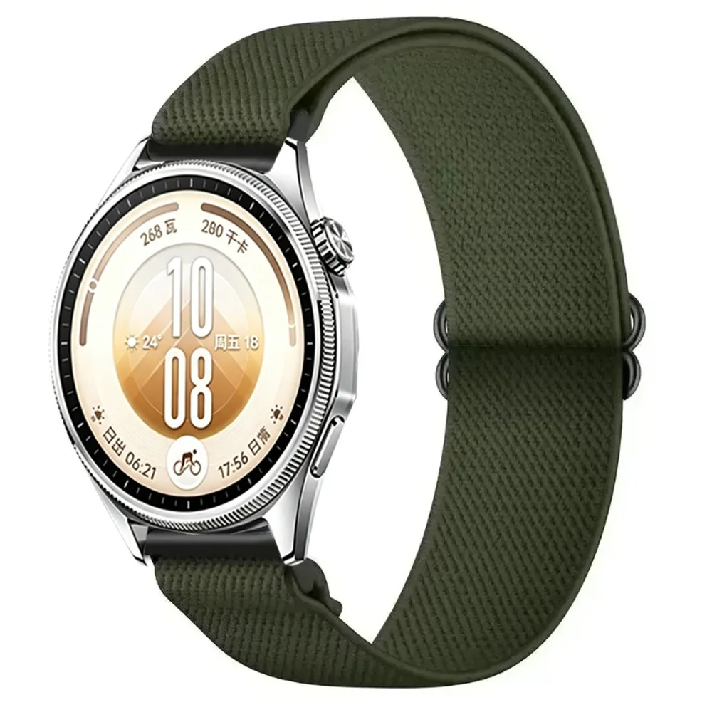 20mm 22mm Nylon Braid Loop Strap For Huawei Watch 5 GT7-6-5-4 46mm Breathable Adjustable Watchband Huawei Watch GT7-6-5 Pro 46mm