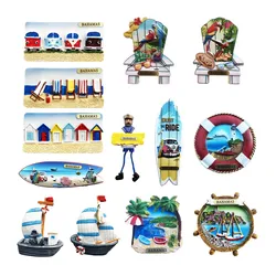 South America Bahamas Flavor Fridge Magnet Tourist Souvenirs Refrigerator Magnetic Stickers Travel Gifts
