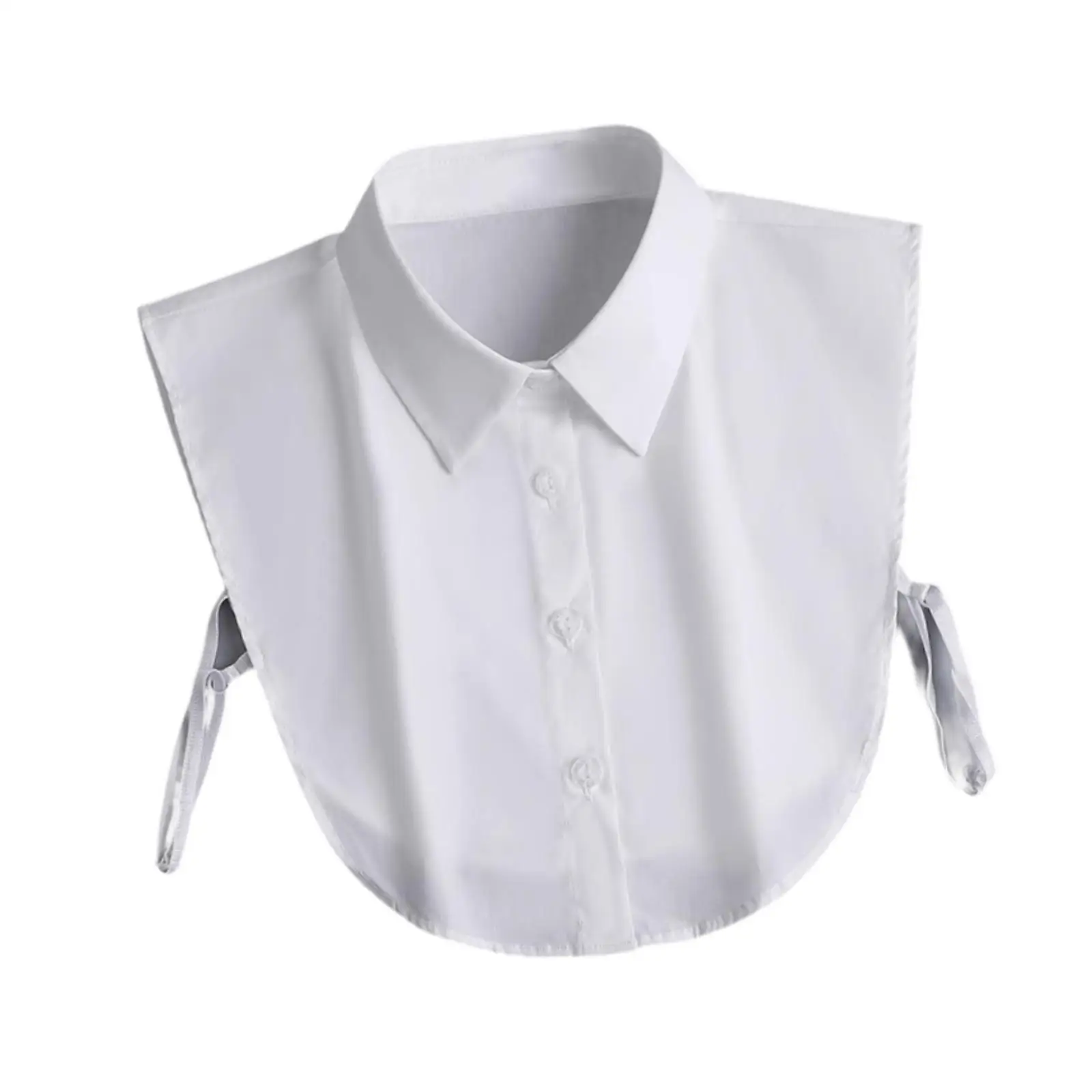 White Women False Collar Fashion Shawl Lapel Collar for Apparel Formal Uniforms