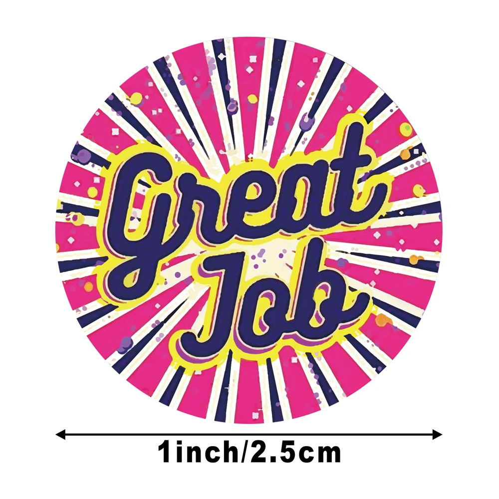 100 Chiếc 500 Cái/Cuộn Dễ Thương Động Viên Dán Thêu Sò Cho Máy Tính Xách Tay Giáo Viên Sinh Viên Phần Thưởng Miếng Dán Văn Phòng Phẩm Miếng Dán Trẻ Em