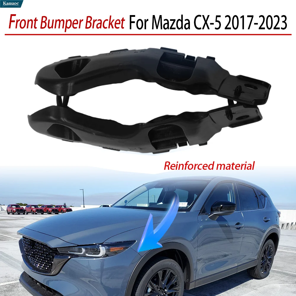 

Front Bumper Bracket Left and Right Pair OEM Replacement Durable Steel For Mazda CX-5 2017-2023