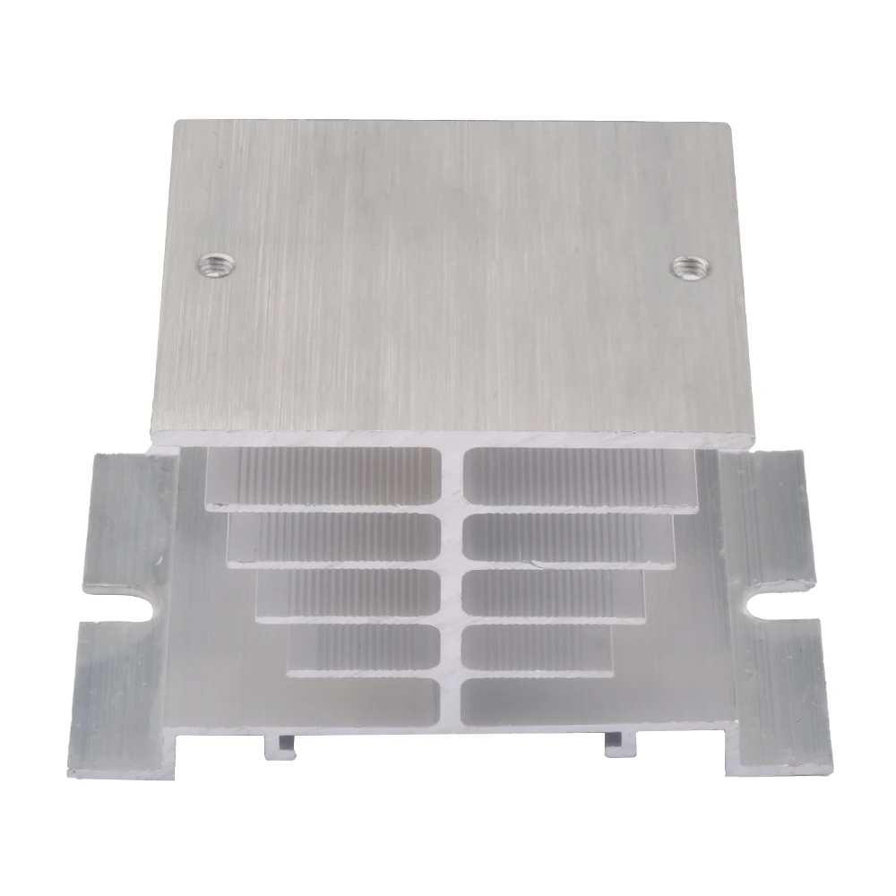 Relé monofásico de estado sólido SSR, disipador de calor de aluminio, disipadores de calor, adecuado para relé 10A-25A