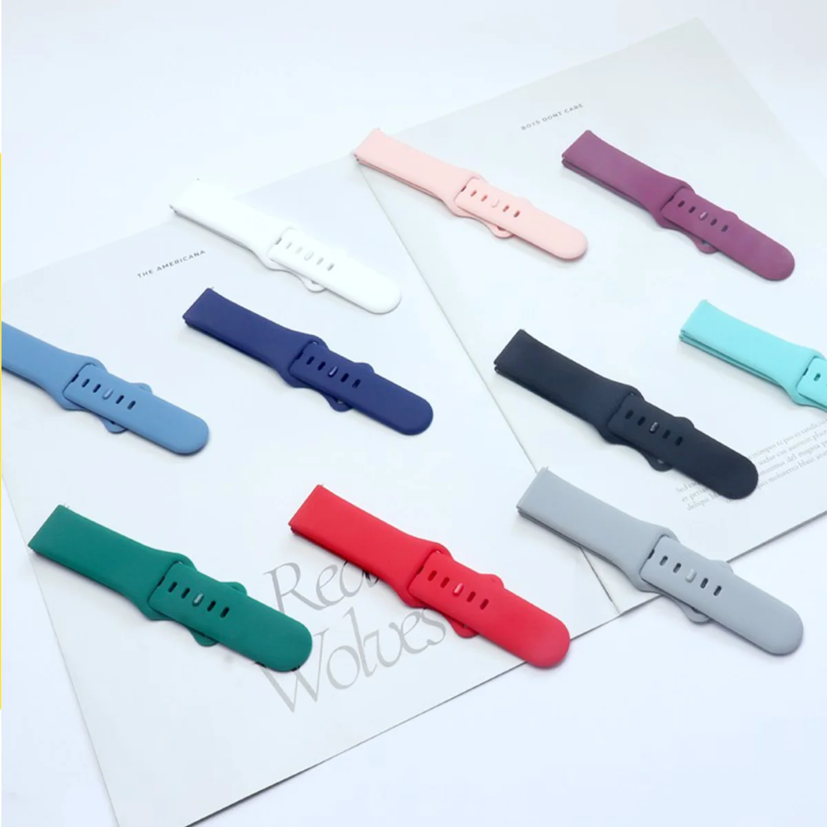 スポーツ時計バンド Samsung Galaxy Watch 7-FE-6-5-pro-4-Classic/active 2 シリコーン 22 ミリメートル 20 ミリメートルブレスレット Huawei GT 4-3-2e-pro ストラップ