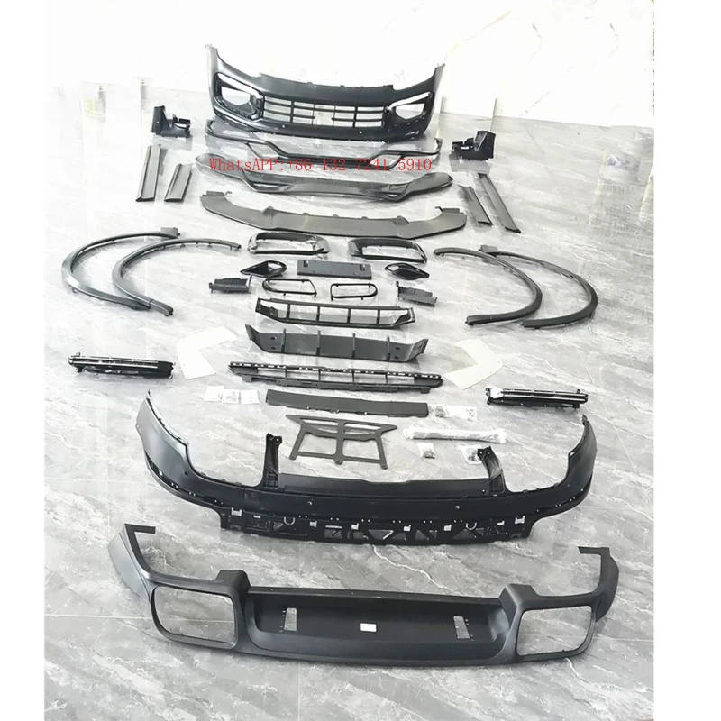 Hongsheng Auto Parts Upgrade Kit Bodykit Bumper Parts Front Bumper Kit Set  for  11-14 Cayen up 18-21 Cayen TUR