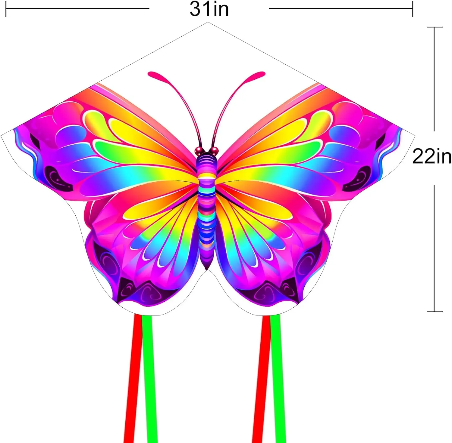 Cerf-volant papillon coloré avec ficelle et poignée, 2 pièces/ensemble, pour enfants et adultes, nouveaux objets