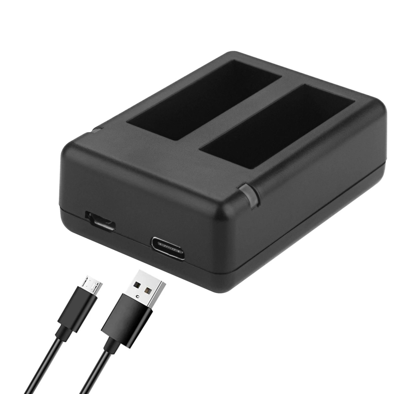 Caricabatterie Rapido 3-Canali Per Insta360 Ace Pro E Ace – Hub Portatile Con Alloggiamento Per 2 Schede SD E Coperchio Magnetico