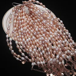 Minimal Oval Natural Freshwater Pearl Bracelet Women Adjustable Size Millet Beads Bracelets Nice Birthday Gifts Wholesale
