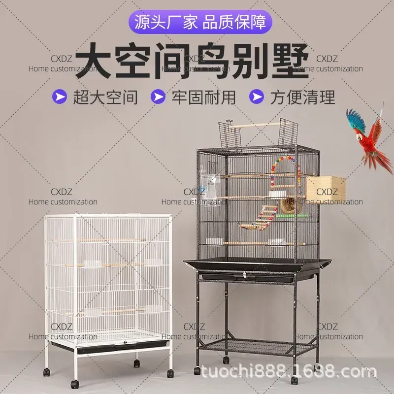 High End Metal Bird Cage Villa Wire Parrot Cage Wholesale Direct From Manufacturer Home Pet Supplies