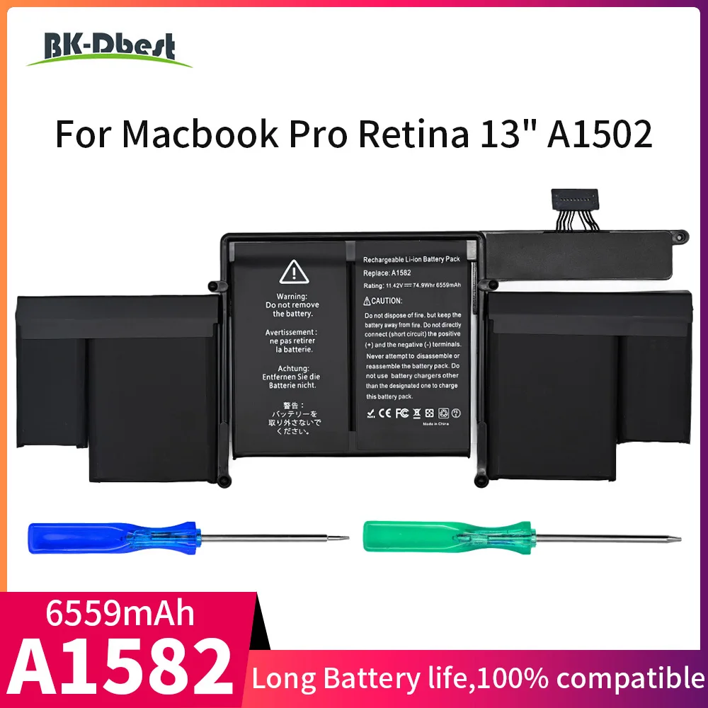 

BK-Dbest High Quality Laptop Battery A1582 For Macbook Pro Retina 13 inch A1502 year early 2015