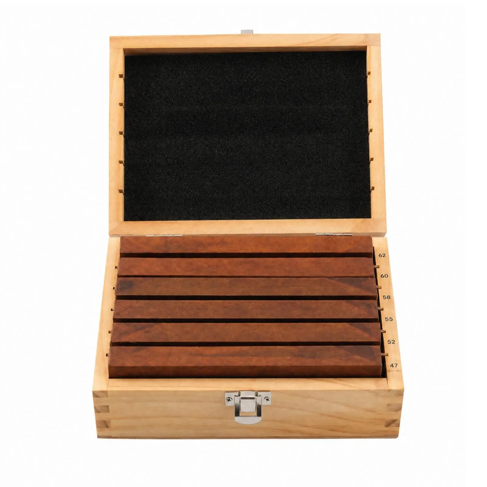 Precision Ground Parallel Block Set 12 Pcs Alloy Steel Workholding Blocks for Milling Machine Vise Setup with Wood Case