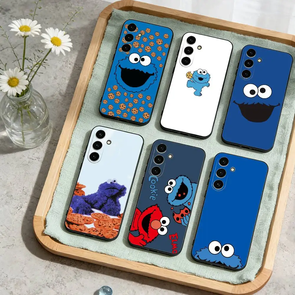 

Funny Grab Icon c-cookie m-monster Phone Case For Samsung Galaxy A73,A72,A71,A70,A53,A52,A51,Soft Black Shell