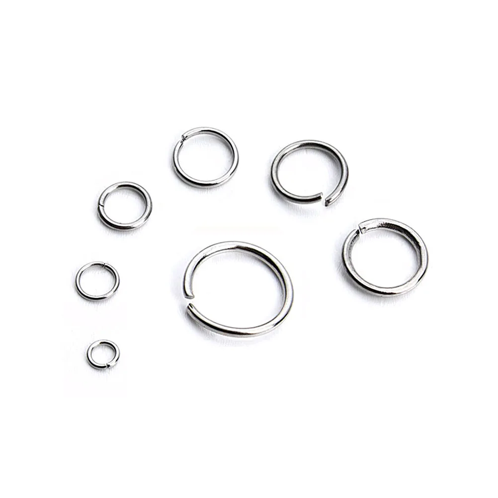 

770pcs Stainless Steel Open Rings Earring Pins 0.5*3mm 0.5*4mm 0.7*5mm 0.7*6mm 1.0*7mm 1.0*8mm 1.2*10mm DIY Supplies Iron
