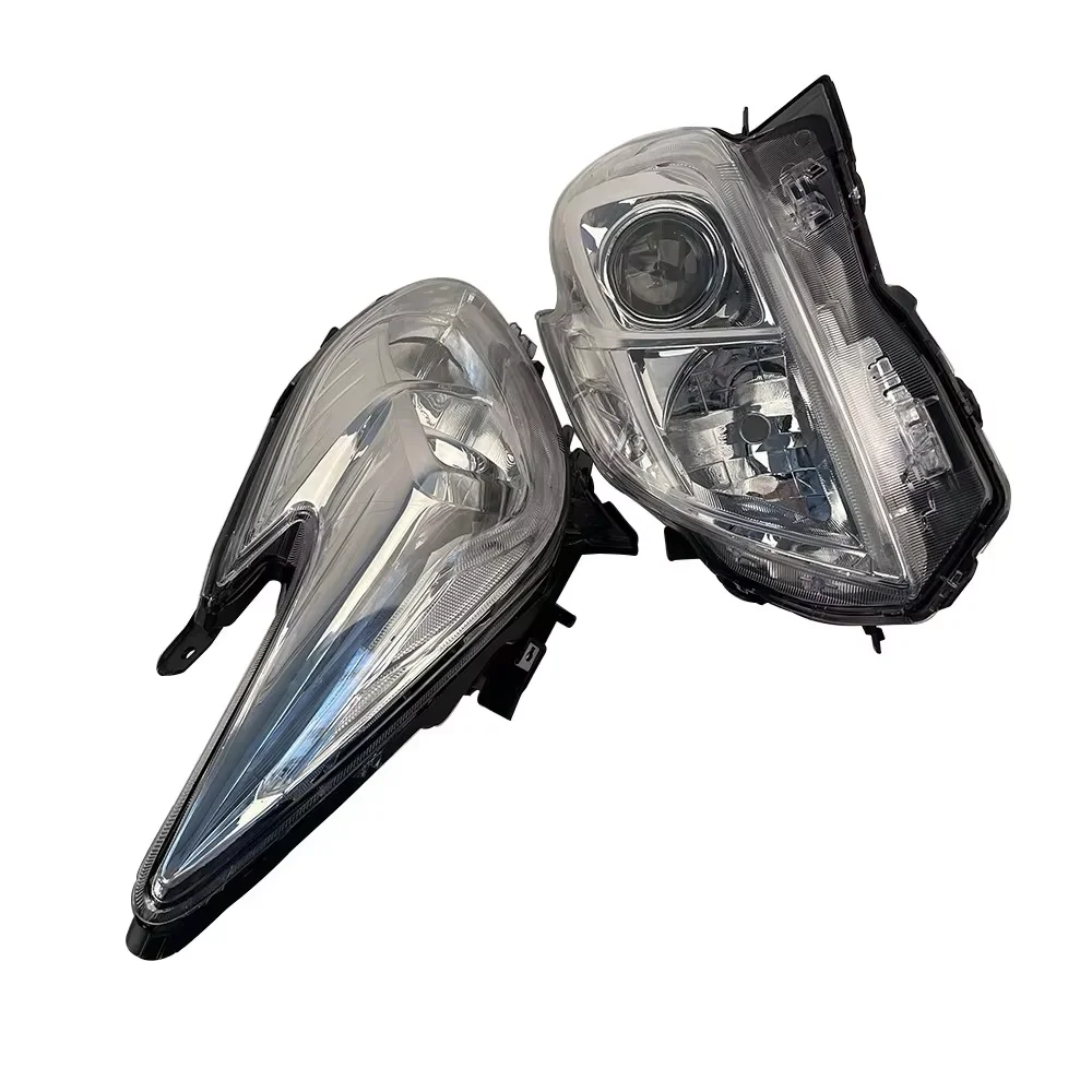 A Pair Headlight Assembly For Toyota Prius ZVW30 ZVW30L 2009‑2015 Clear Lens Head Lamp With Led Daytime Running Light