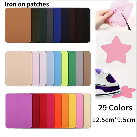 4Pcs Iron on Patches for Clothing Repair Multi-Colored Iron On Patch Jeans Clothing Patches Iron On for Clothing Jeans Repair