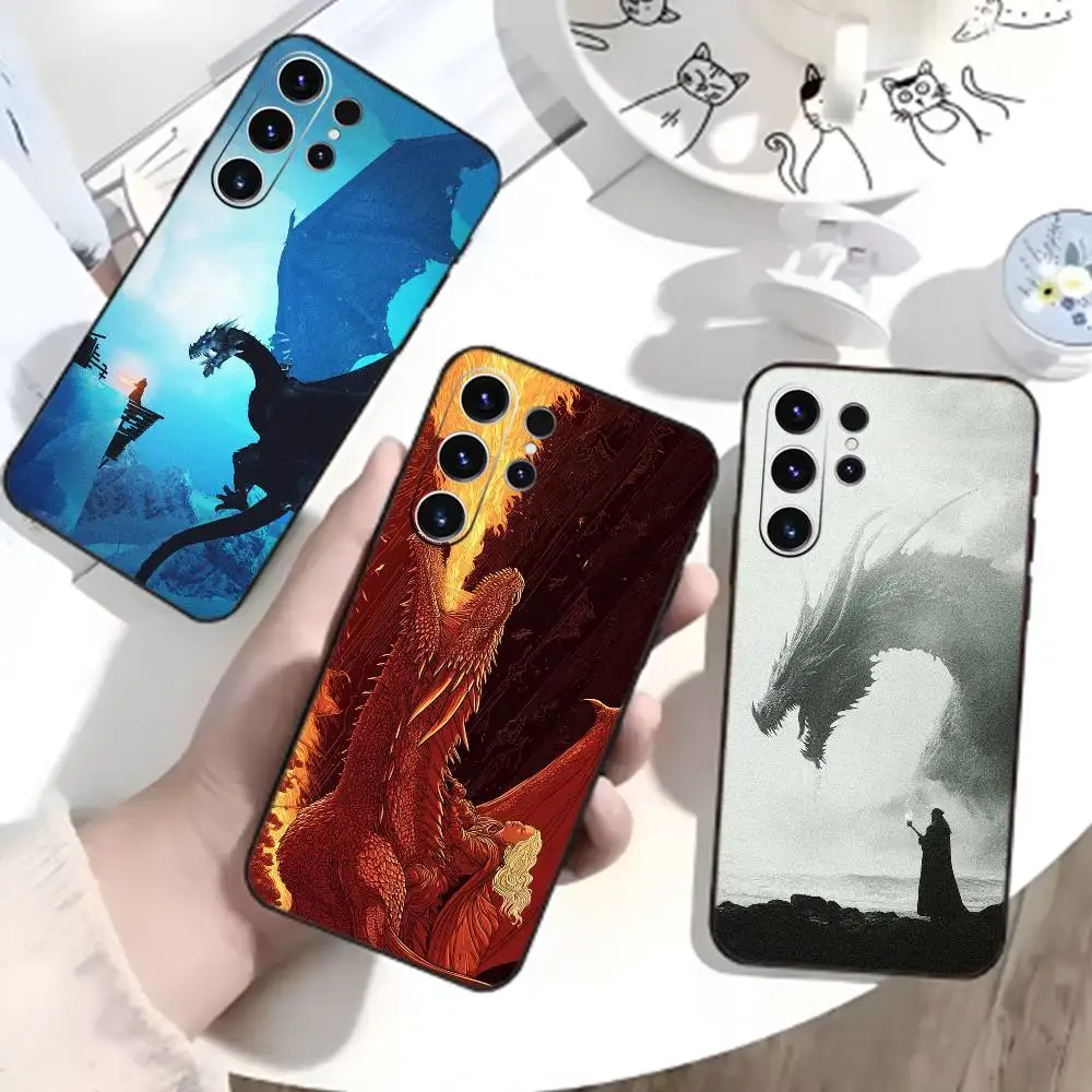 Dragon F-Targaryen Phone Case For Samsung S26,S25,S24,S23,S22,S21,S20,Plus,Fe,Lite,Others Black Cover