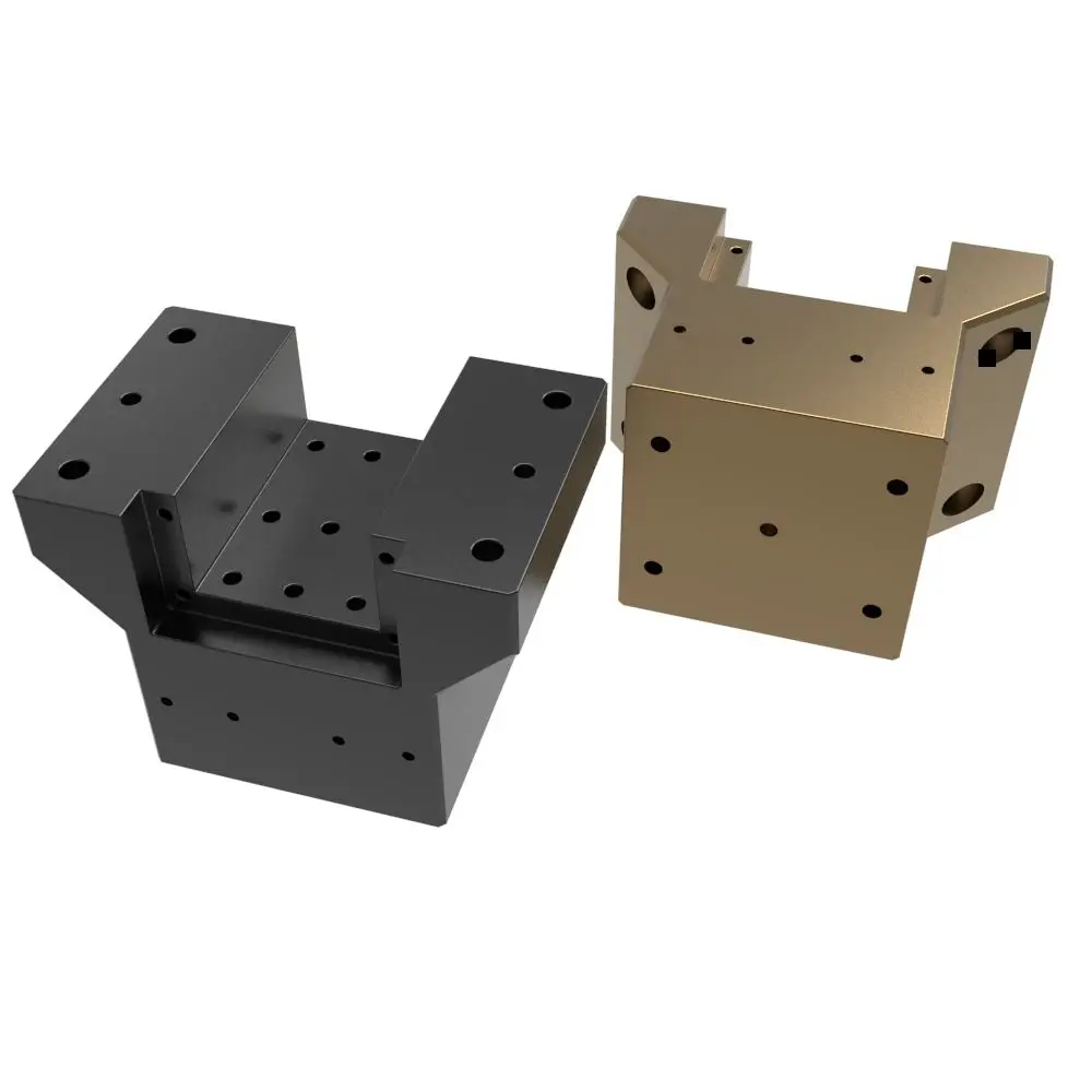 Custom CNC milling machine blocks Anodized CNC mounting bracket Cnc Machining Service Hardware Parts