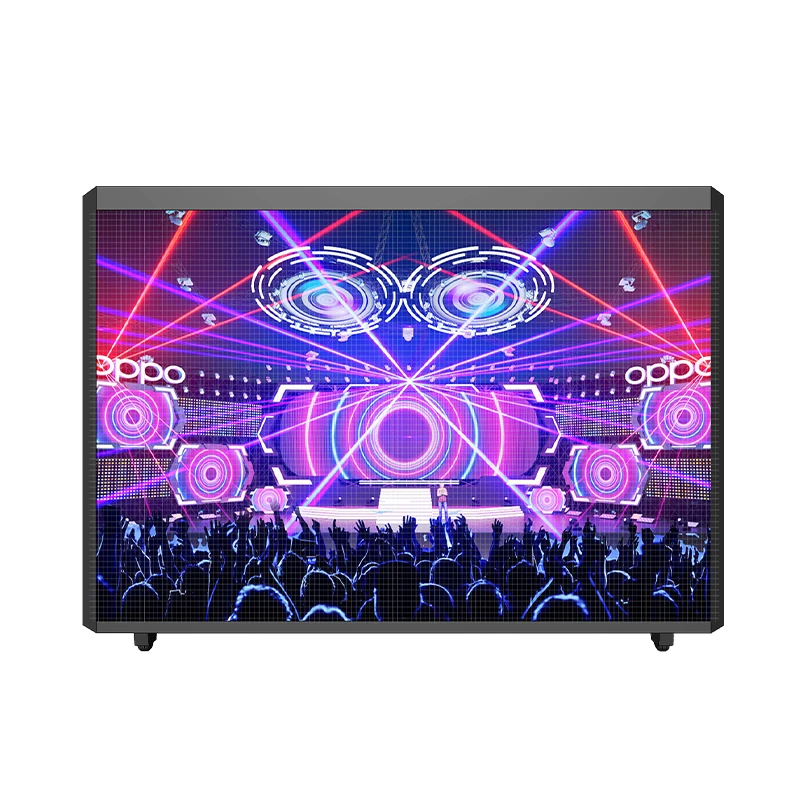 DJ Photo Booth Events Celebration  Black Portable P 2.5 Indoor Full-Color for Night Bars & Music Animation & Graphic LED Display