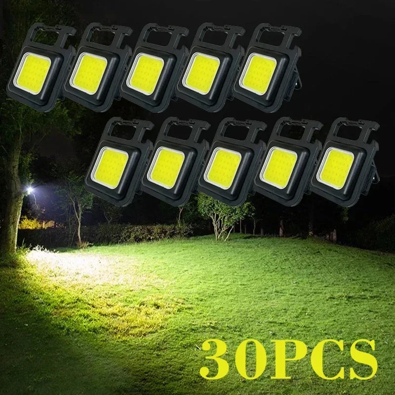 

COB Flashlight Mini Protable Keychain Lamp Torch Outdoor Waterproof Emergency Camping Fishing Work Lights mini flashlight